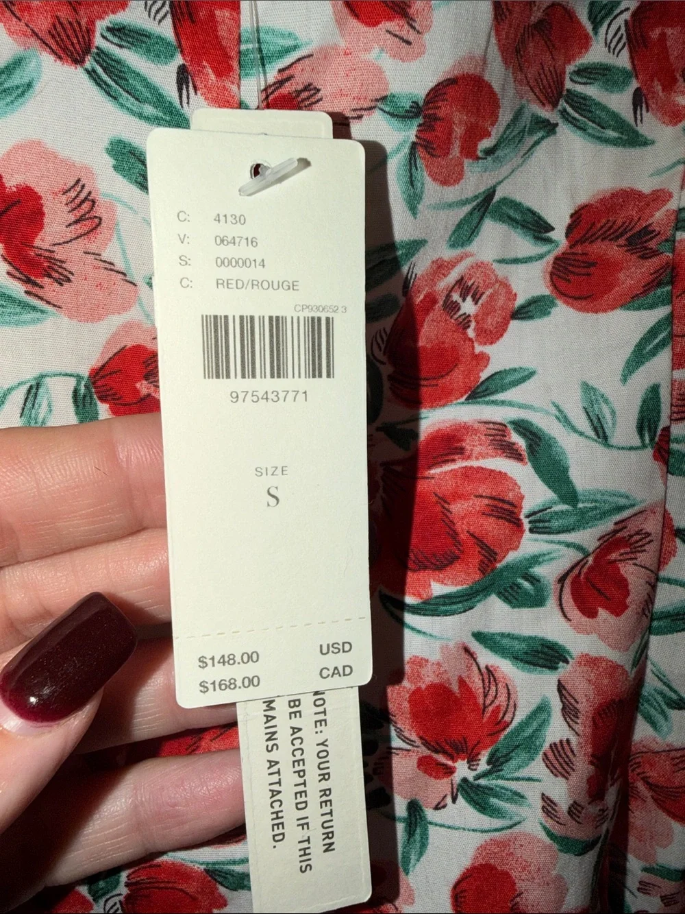 Maeve White Sundress with Red Rose Print - Picture 3 of 5